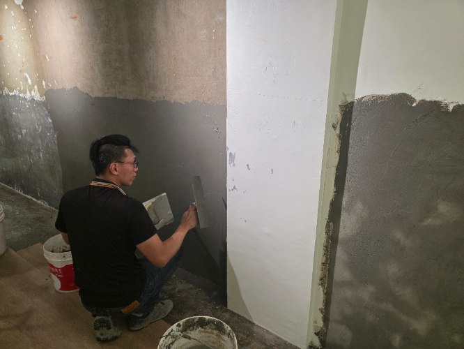 11407東豐路地下室矽酸質防水工程
